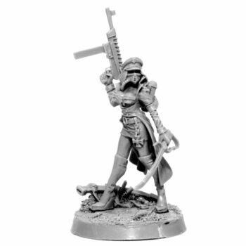 IMPERIAL FEMALE COMMISSAR WITH LASER PISTOL