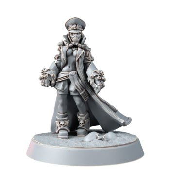 IMPERIAL FEMALE COMMISSAR WITH FISTS OF POWER (PIN-UP)