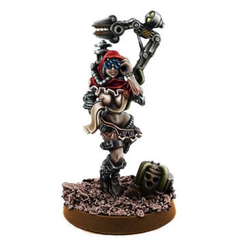 MECHANIC ADEPT FEMALE TECH PRIEST WITH SERVO-ARM MK-V