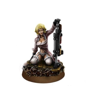 IMPERIAL SOLDIER PIN-UP FEMALE WITH COMBI-WEAPON