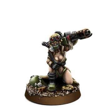 IMPERIAL SOLDIER PIN-UP FEMALE WITH FLAMER