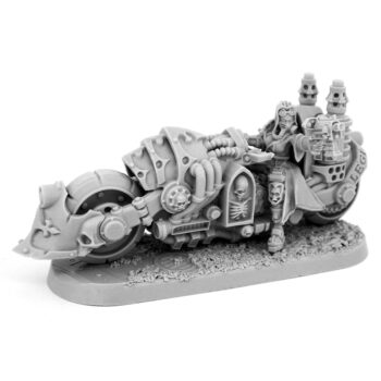 IMPERIAL FEMALE INQUISITOR WITH DEATHCRUISER BIKE