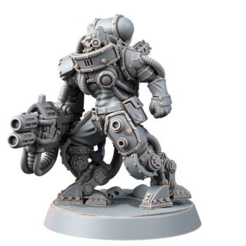 MECHANIC ADEPT BATTLE SERVITOR WITH HEAVY MELTING GUN (LM)
