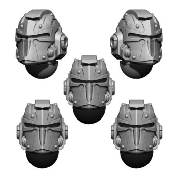 IMPERIAL TEMPLAR HELMET HEADS SET (5U) V2