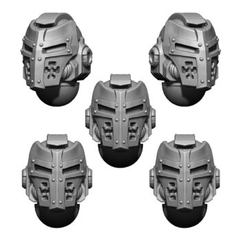 IMPERIAL TEMPLAR HELMET HEADS SET (5U) V4