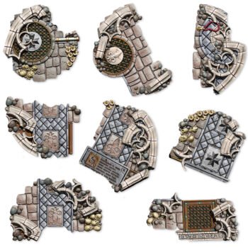 IMPERIAL CHAPEL RUIN BASING KIT X8L