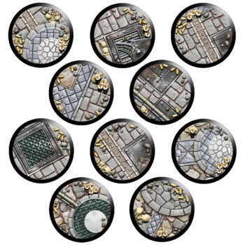 IMPERIAL CHAPEL RUIN BASE SET (28MM) X10