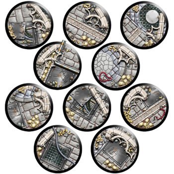 IMPERIAL CHAPEL RUIN BASE SET (32MM) X10