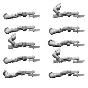 DEATH DIVISION INFANTRY LASGUN MK-IX SET (10U)