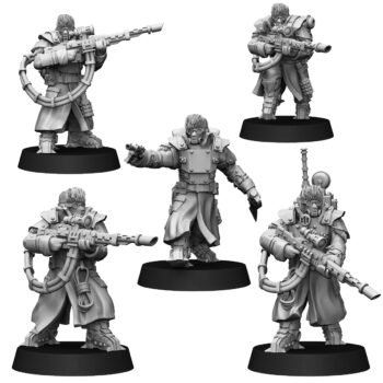 ICE WARRIORS ELITE SQUAD WITH HOT-SHOT LASGUN (5U)