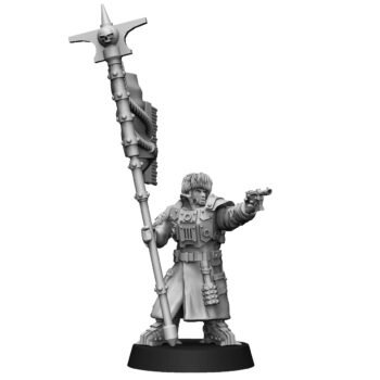 ICE WARRIORS VETERAN WITH COMPANY BANNER