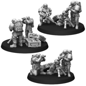 ALPHA TROOPS HEAVY SUPPORT SQUAD WITH MORTAR (3U)