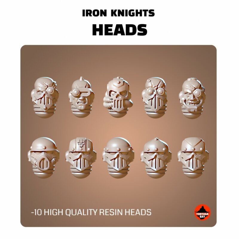 IRON KNIGHTS HEADS (10U)