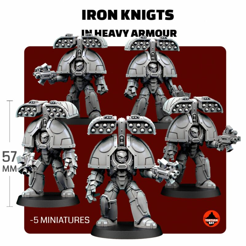 IRON KNIGHTS IN HEAVY ARMOUR (5U)