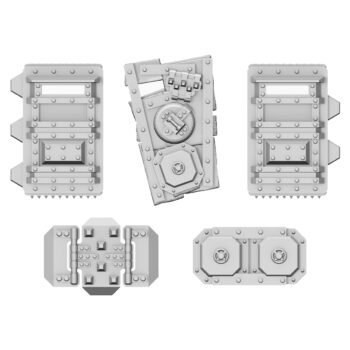 DEATH DIVISION ARMORED ABHUMAN SHIELDS (5U)