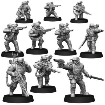 SPECIAL FORCES ELITE SQUAD WITH TURBO LASGUN (10U)