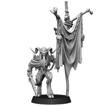 CHAOS BLOODTHIRSTY DAEMON WITH BANNER