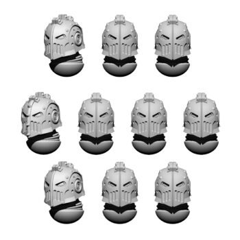 SPACE KNIGHTS HELMET HEADS SET VELOX (10U)