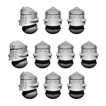 SPACE KNIGHTS HELMET HEADS SET TONTIUS (10U)