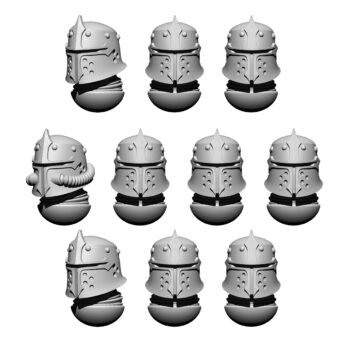 SPACE KNIGHTS HELMET HEADS SET TETRICUS (10U)