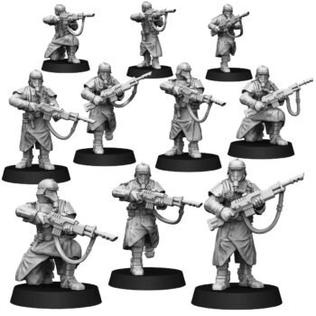 DEATH DIVISION INFANTRY WITH LASGUNS (10U)