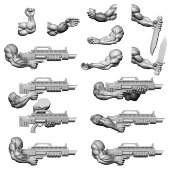 SPACENAM INFANTRY ARMS SET V-01