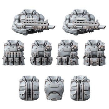 SPACENAM INFANTRY TORSOS SET V-01 (9U)