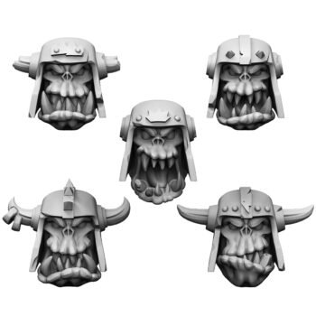 ORC HELMETED HEADS