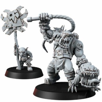 ORC HERDER AND GOBLIN SIDEKICK