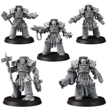 CHAOS CATHAPHRACT ARMOUR SQUAD (5U)
