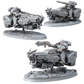 SIDEREUM SYSTEM WAR BIKE SQUADRON ON A-GRAVS (3U)