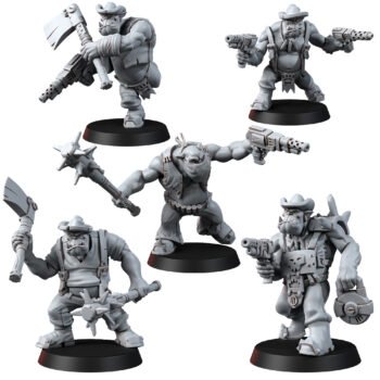 WILD WEST ORKZ BULLBOYZ (5U)