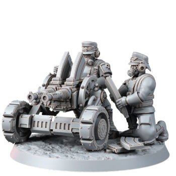 IRON KORPS HEAVY SUPPORT TEAM WITH AUTOMATIC CANNON