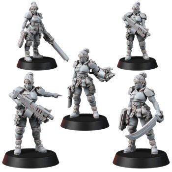 IMPERIAL SOLDIERS FEMALE OFFICER TEAM (5U)