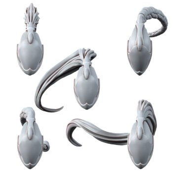 AETERNI BATTLEDANCERS PONYTAIL HEADS (5U)