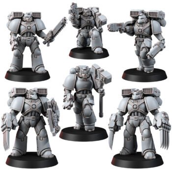 IMPERIAL FIRST LINE ATTACK TROOPERS - TRUESCALE (6U)