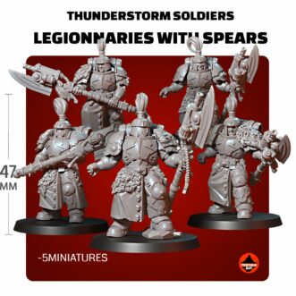 THUNDERSTORM SOLDIERS LEGIONNARIES WITH SPEARS (5U)