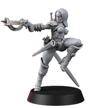 BATTLE NUN SWORD AND CROSSBOW (PIN-UP)