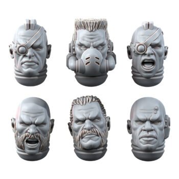 ARMATIS MORS WARRIORS SCOUTS HEADS SET (6U)