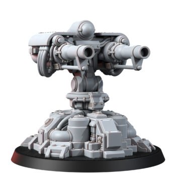 DIESELPUNK AUTO DEFENCE TURRET WITH CANNONS