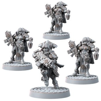 BATTLE NUNS SQUAD WITH BOLTGUN (4U)