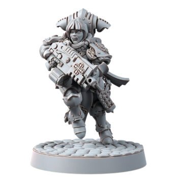 BATTLE NUN RUNNING WITH BOLTGUN