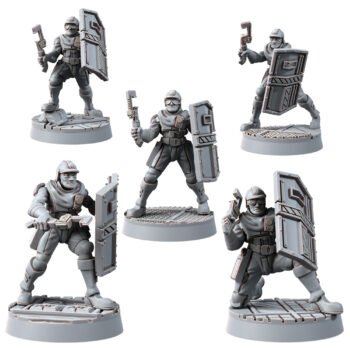 ACCELL UNIONS TROOPS COMBINEERS UNITBUILDER WITH SHIELDS (5U)