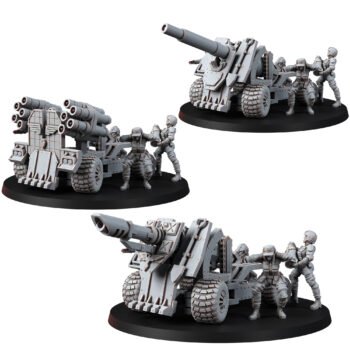 IMPERIAL FEMALE CORPS FIELD ARTILLERY WHEELED PLATFORMS (3U)