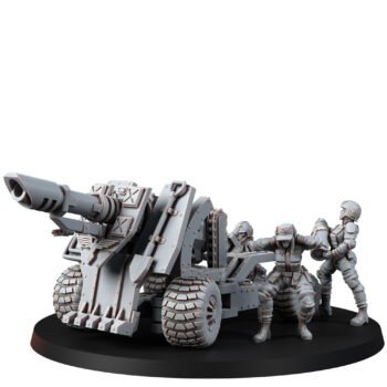 IMPERIAL FEMALE CORPS FIELD ARTILLERY WHEELED PLATFORM WITH HEAVY LASER