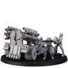 IMPERIAL FEMALE CORPS FIELD ARTILLERY WHEELED PLATFORM WITH MULTIPLE MISSILE LAUNCHER
