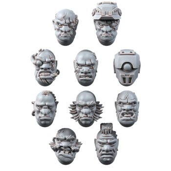 SLAVE OGRES HEADS SET (10U)