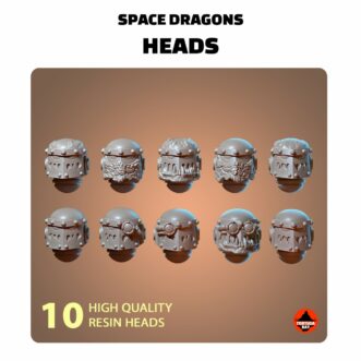 SPACE DRAGONS HEADS (10U)