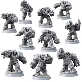 KHAZAROTH EMPIRE IRON MOLES WITH POWER FIST (10U)