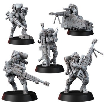 IMPERIAL FEMALE CORPS PINUP HALFLING SNIPERS (5U)